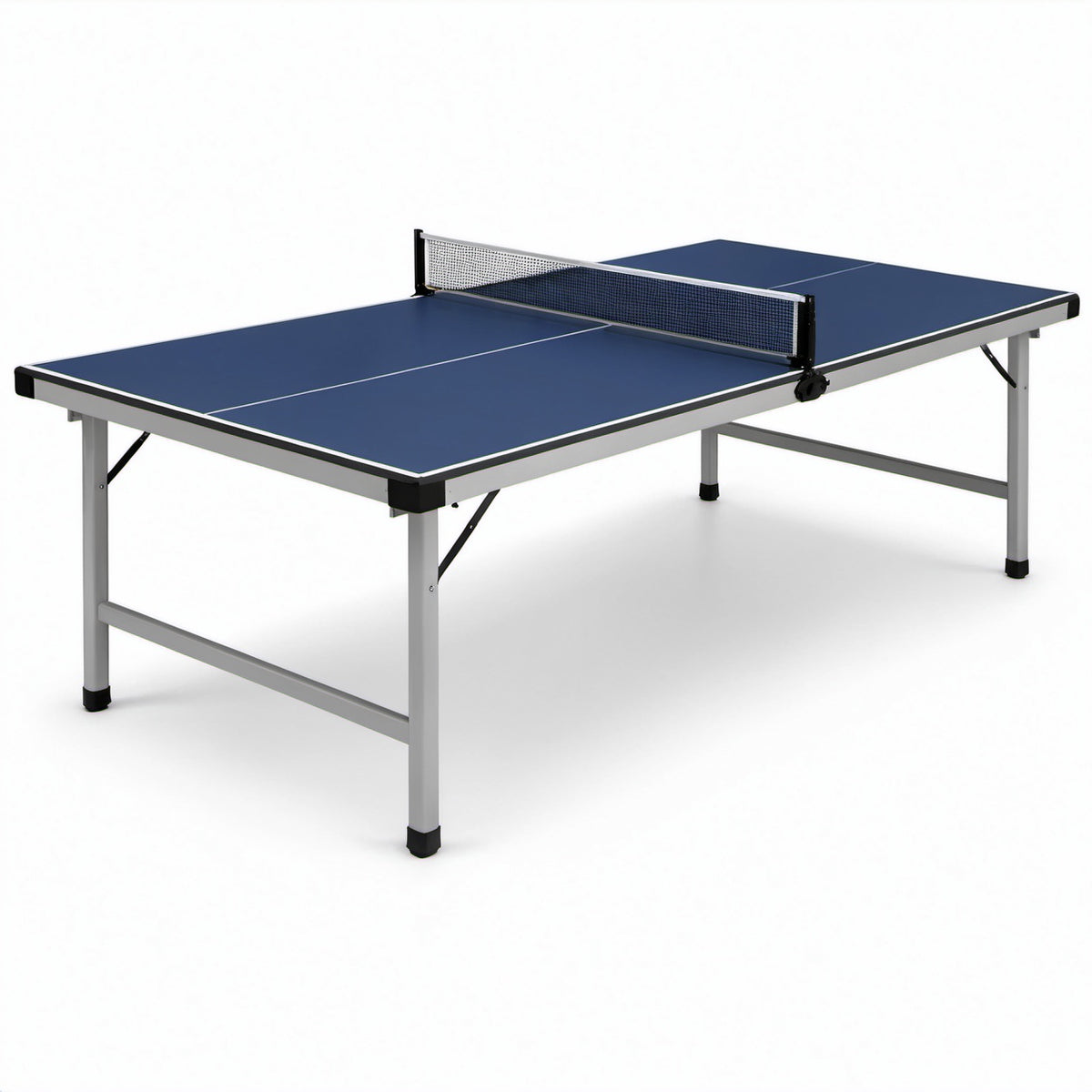 Tavolo da ping pong blu 274 x 152,5 x 76 cm in pannello composito e acciaio con rete inclusa