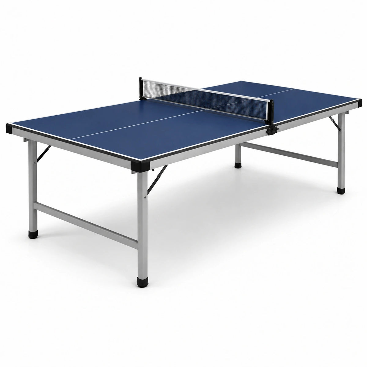 Tavolo da ping pong blu 274 x 152,5 x 76 cm in pannello composito e acciaio con rete inclusa