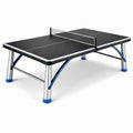 Tavolo pieghevole da tennis da tavolo 152 × 76 × 76 cm, nero, argento e blu, per interni